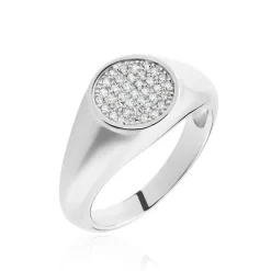 Histoire d'Or Bague Ferreol Argent Oxydes De Zirconium