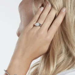 Histoire d'Or Bague Ferreol Argent Oxydes De Zirconium