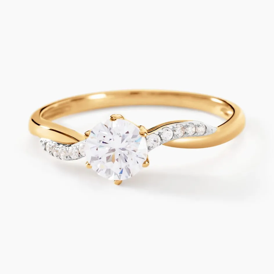 Discount Histoire d'Or Bague Filipa Or Bicolore Oxyde De Zirconium