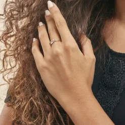 New Histoire d'Or Bague Fleche Or Blanc Diamant