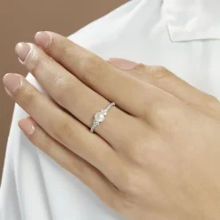 Online Histoire d'Or Bague Florenty Argent Blanc Perle De Culture Et Oxyde De Zirconium