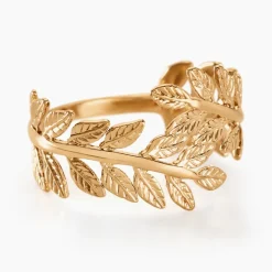 Histoire d'Or Bague Folia Plaqué Or Jaune