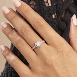 Discount Histoire d'Or Bague Garine Or Rose Oxyde De Zirconium