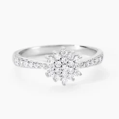 Hot Histoire d'Or Bague Garoune Argent Blanc Oxyde De Zirconium