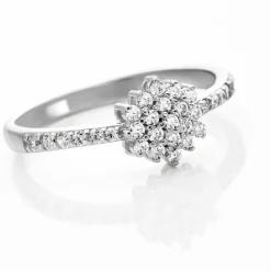 Hot Histoire d'Or Bague Garoune Argent Blanc Oxyde De Zirconium