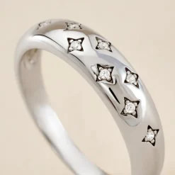 Histoire d'Or Bague Garrett Argent Blanc Oxyde De Zirconium* Bagues|Bagues Fantaisie