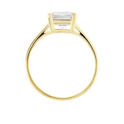 New Histoire d'Or Bague Gatsby Or Jaune Oxyde De Zirconium