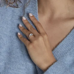 Online Histoire d'Or Bague Giana Or Blanc Oxyde De Zirconium