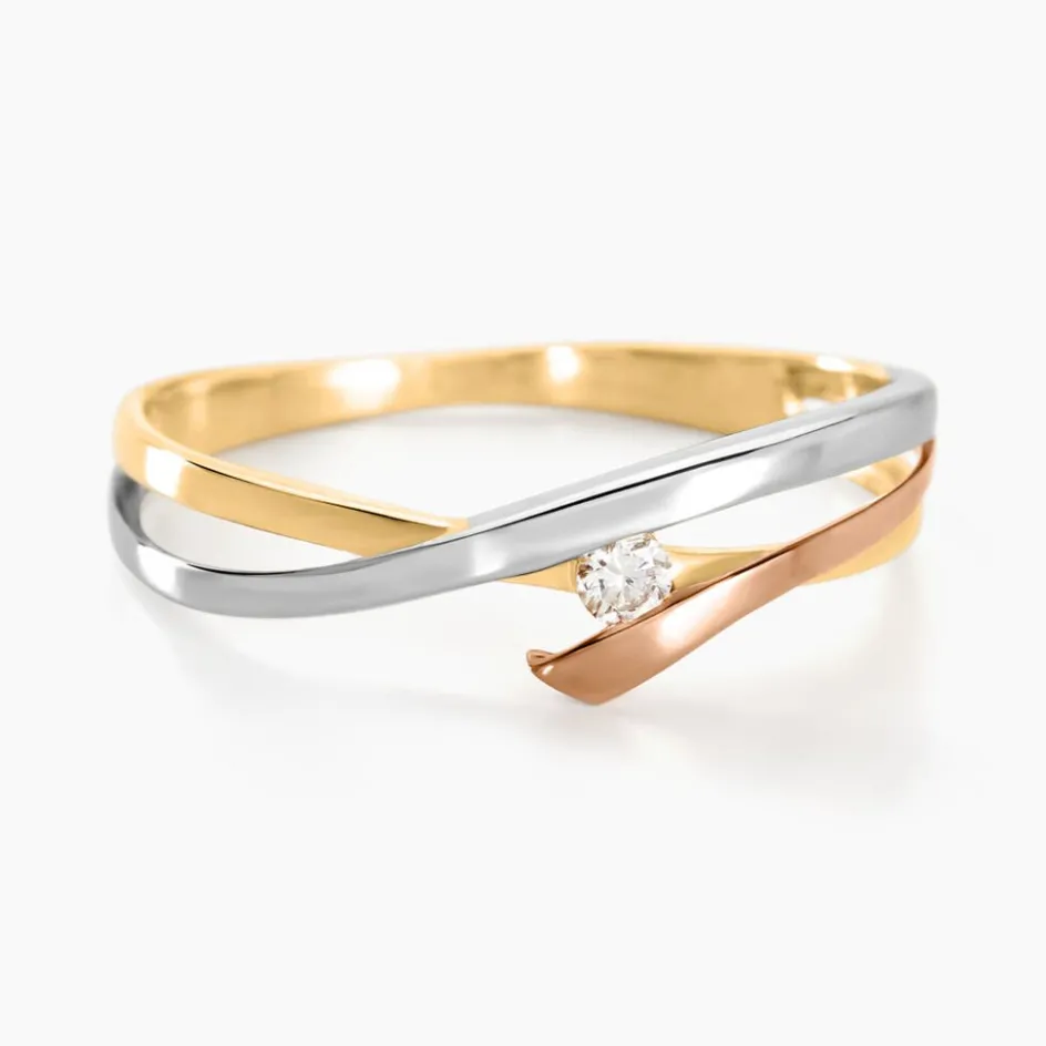 Outlet Histoire d'Or Bague Giusta Or Tricolore Diamant