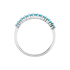 Histoire d'Or Bague Goddess Argent Blanc Turquoise* Bagues|Bagues Fantaisie