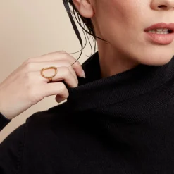 Histoire d'Or Bague Gold Aura Acier Jaune* Bagues|Bagues Sans Pierre