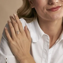 New Histoire d'Or Bague Gorane Argent Blanc Oxyde De Zirconium