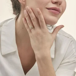 Online Histoire d'Or Bague Grasiella Or Jaune Diamant