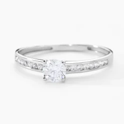 Histoire d'Or Bague Harem Or Blanc Oxyde* Bagues|Bagues Solitaires