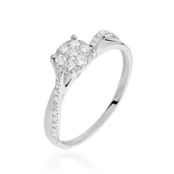 Online Histoire d'Or Bague Hebe Or Blanc Diamant