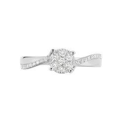 Online Histoire d'Or Bague Hebe Or Blanc Diamant