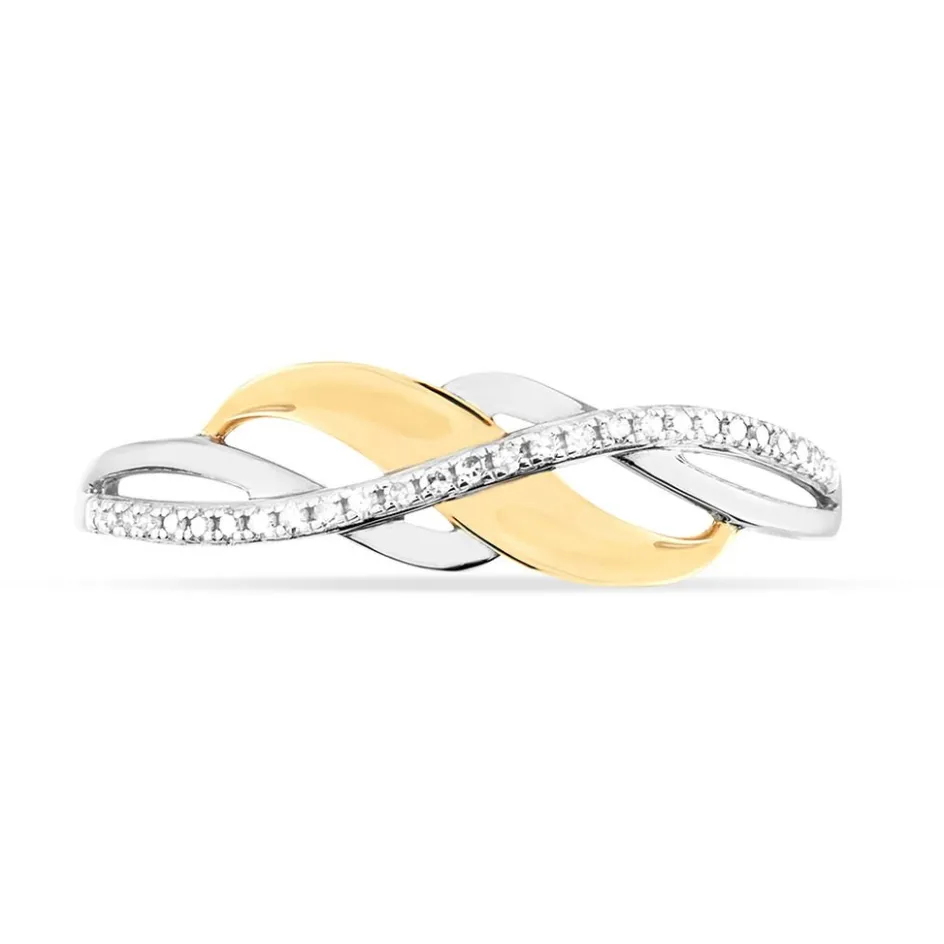 Histoire d'Or Bague Helene Or Bicolore Diamant* Bagues|Bagues Avec Pierre