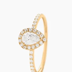 Histoire d'Or Bague Hillevi Or Jaune Oxyde De Zirconium* Bagues|Bagues Avec Pierre