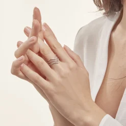 Online Histoire d'Or Bague Irina Argent Blanc Oxyde De Zirconium