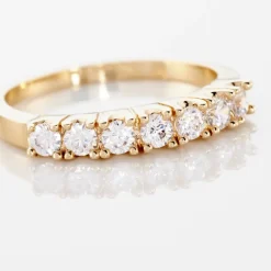 Sale Histoire d'Or Bague Isee Plaqué Or Jaune Oxyde De Zirconium