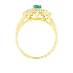 Online Histoire d'Or Bague Ivan Et Diamant or jaune emeraude