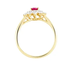 Histoire d'Or Bague Ivan Et Diamant or jaune rubis