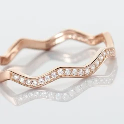 Online Histoire d'Or Bague Jasmyn De Zirconium argent rose oxyde