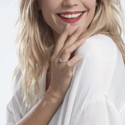 Histoire d'Or Bague Jennifere Or Blanc Oxyde* Bagues|Bagues Avec Pierre