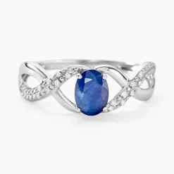 Histoire d'Or Bague Jess Or Blanc Saphir Et Diamant* Bagues|Bagues Avec Pierre