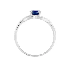 Histoire d'Or Bague Jess Or Blanc Saphir Et Diamant* Bagues|Bagues Avec Pierre