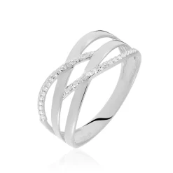 Online Histoire d'Or Bague Joassine Or Blanc Diamant