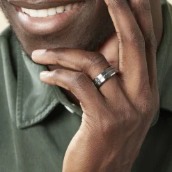 JOURDAN Bague Iron Tungstene Blanc* Bagues|Bagues Sans Pierre