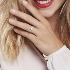 Histoire d'Or Bague Julia Platine Blanc Diamant* Bagues|Bagues Avec Pierre