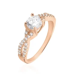 Histoire d'Or Bague Karin Argent Rose Oxyde De Zirconium* Bagues|Bagues Fantaisie
