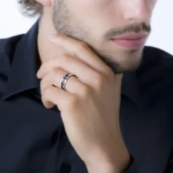 JOURDAN Bague Karly Acier Blanc* Bagues|Bagues Sans Pierre