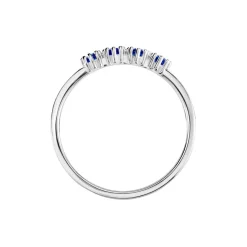 Histoire d'Or Bague Karrie Argent Blanc Oxyde De Zirconium argent blanc oxyde bleu