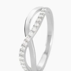 Clearance Histoire d'Or Bague Kassandre Argent Blanc Oxyde De Zirconium