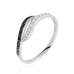 Online Histoire d'Or Bague Kateryn Argent Blanc Oxyde De Zirconium