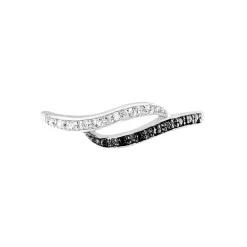 Online Histoire d'Or Bague Kateryn Argent Blanc Oxyde De Zirconium