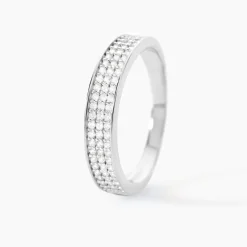 Histoire d'Or Bague Kaycee Argent Blanc Oxyde De Zirconium