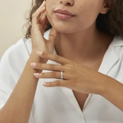 Histoire d'Or Bague Kaycee Argent Blanc Oxyde De Zirconium