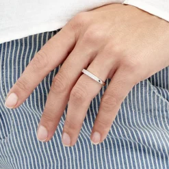 Outlet Histoire d'Or Bague Kelsy Argent Blanc Oxyde De Zirconium