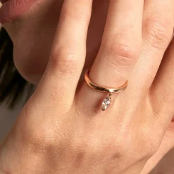 Hot Histoire d'Or Bague Kenta Argent Rose Oxyde De Zirconium