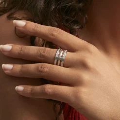 Best Histoire d'Or Bague Kirsten Argent Blanc Oxyde De Zirconium