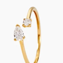 Outlet Histoire d'Or Bague Kirstin Or Jaune Diamant Synthétique