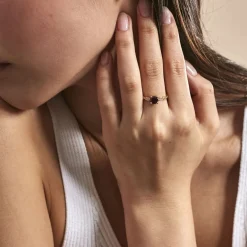 Sale Histoire d'Or Bague Kurt Plaqué Or Jaune Oxyde De Zirconium plaqué or jaune oxyde grenat