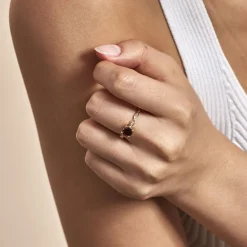 Sale Histoire d'Or Bague Kurt Plaqué Or Jaune Oxyde De Zirconium plaqué or jaune oxyde grenat