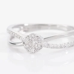 Histoire d'Or Bague Kuta Or Blanc Diamant* Bagues|Bagues Avec Pierre