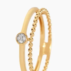 Clearance Histoire d'Or Bague Lazzaro Or Jaune Diamant