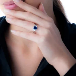 Online Histoire d'Or Bague Lea Or Jaune Rubis Et Diamant